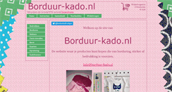 Desktop Screenshot of borduur-kado.nl