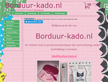 Tablet Screenshot of borduur-kado.nl